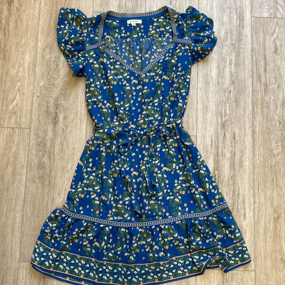 Blue Floral Spring Dress